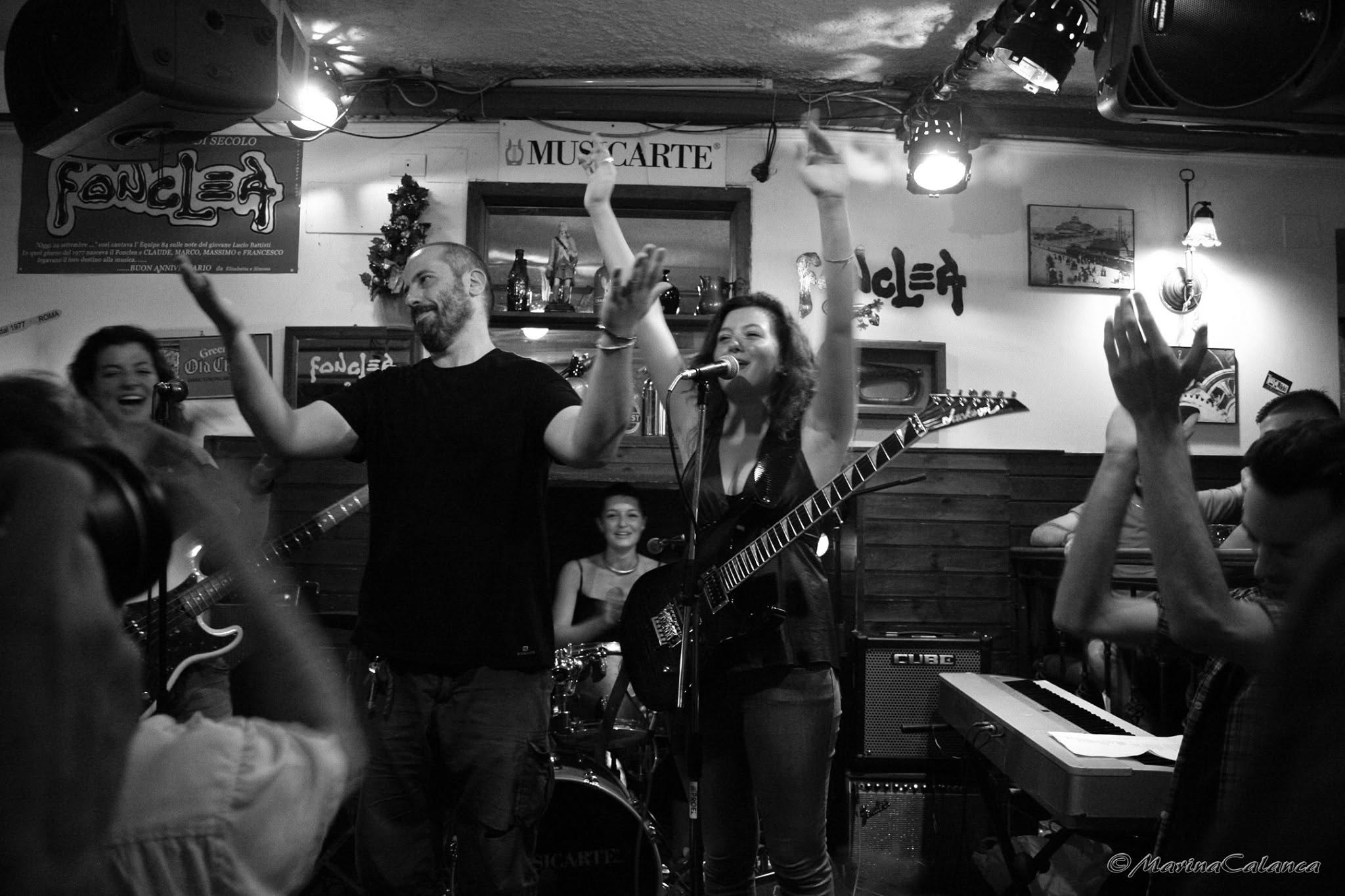 Alessandro con una classe di musica d’insieme